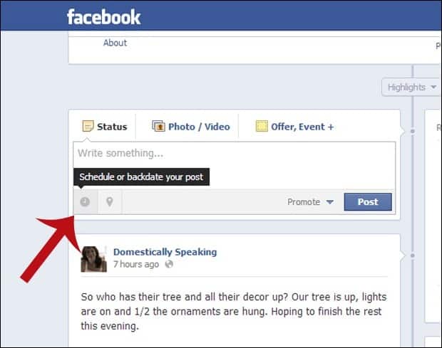 Domestically Speaking: Facebook Saturday Social Party