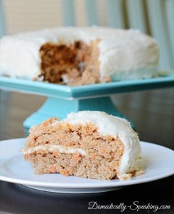 Carrot Spice Cake with Greek Yogurt