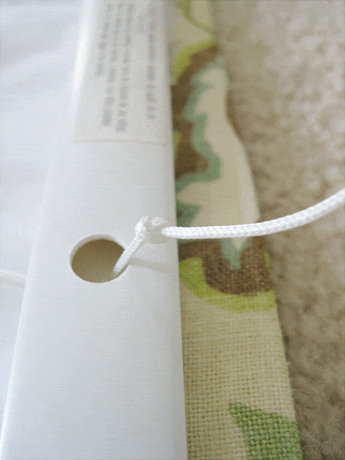 retie the knot on the mini blind for your custom roman shade retie the knot on the mini blind for your custom roman shade