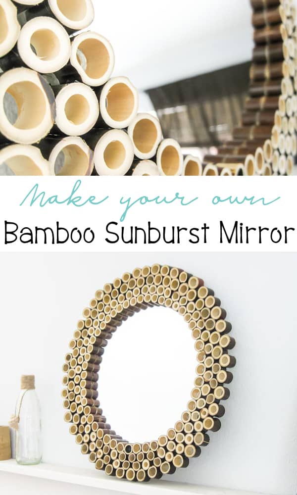 Make your own Bamboo Sunburst Mirror with the full tutorial here. Make your own Bamboo Sunburst Mirror