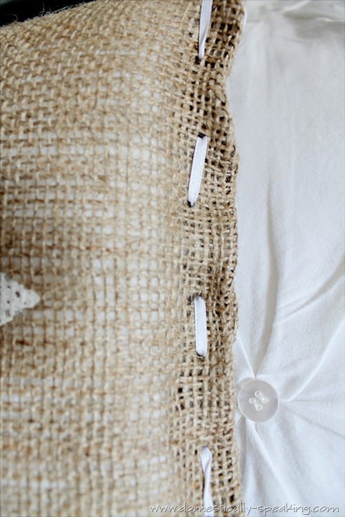 burlap beach pillow 6