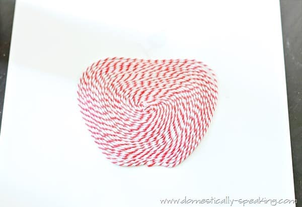 Baker's Twine Apple Art @ Domestically Speaking burlap, fall, teacher