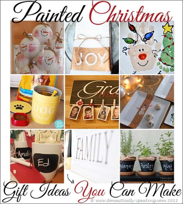 Painted Christmas Gift Ideas you can make