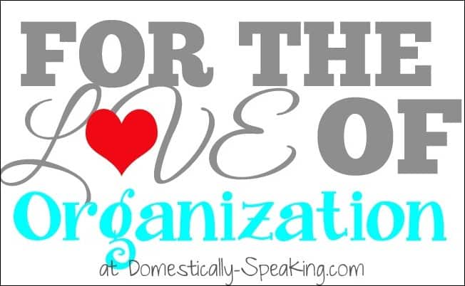 FOR THE LOVE OF organization: Domestically Speaking