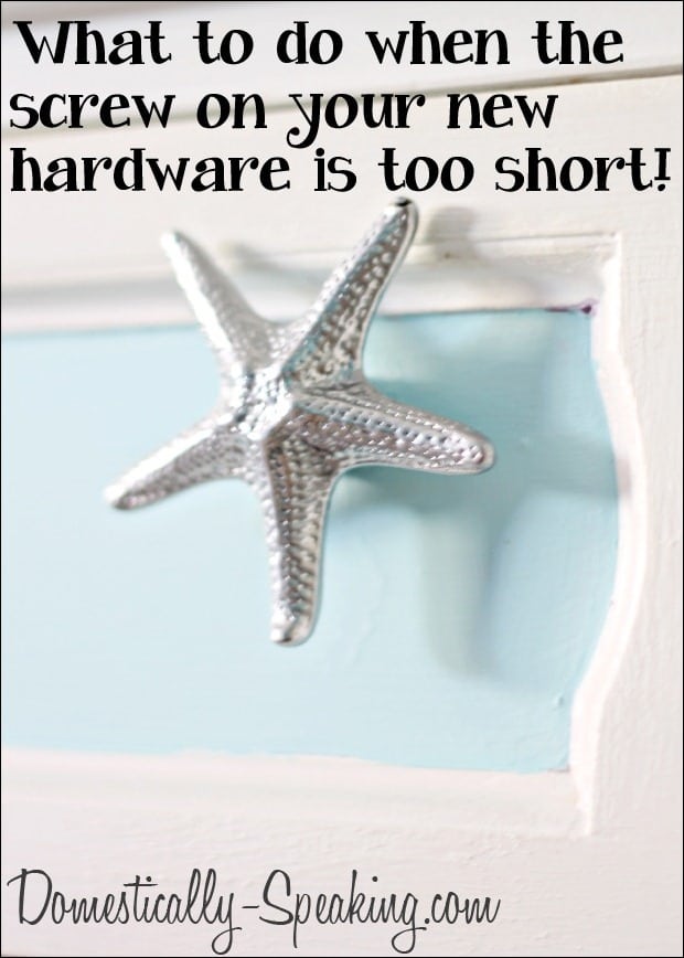 Domestically Speaking.com: Is your screw too short?