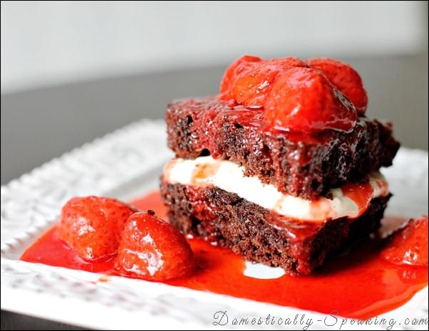 chocolate, cake, strawberries, cream cheese, valentines