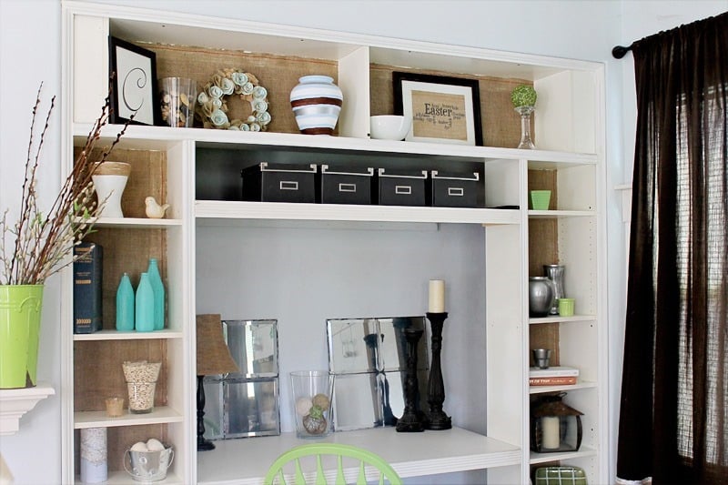 burlap bookshelf 3 burlap bookshelf 3