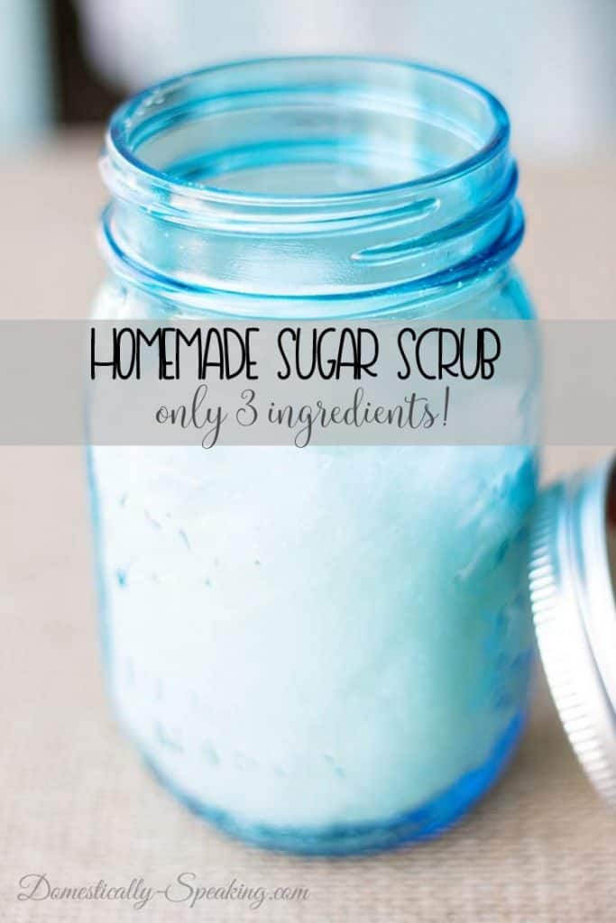 Easy to make DIY sugar scrub with only 3 ingredients that you probably have in your home right now! I love that you can easily customize this homemade scrub to the scent you love! Easy to make DIY sugar scrub with only 3 ingredients that you probably have in your home right now! I love that you can easily customize this homemade scrub to the scent you love!