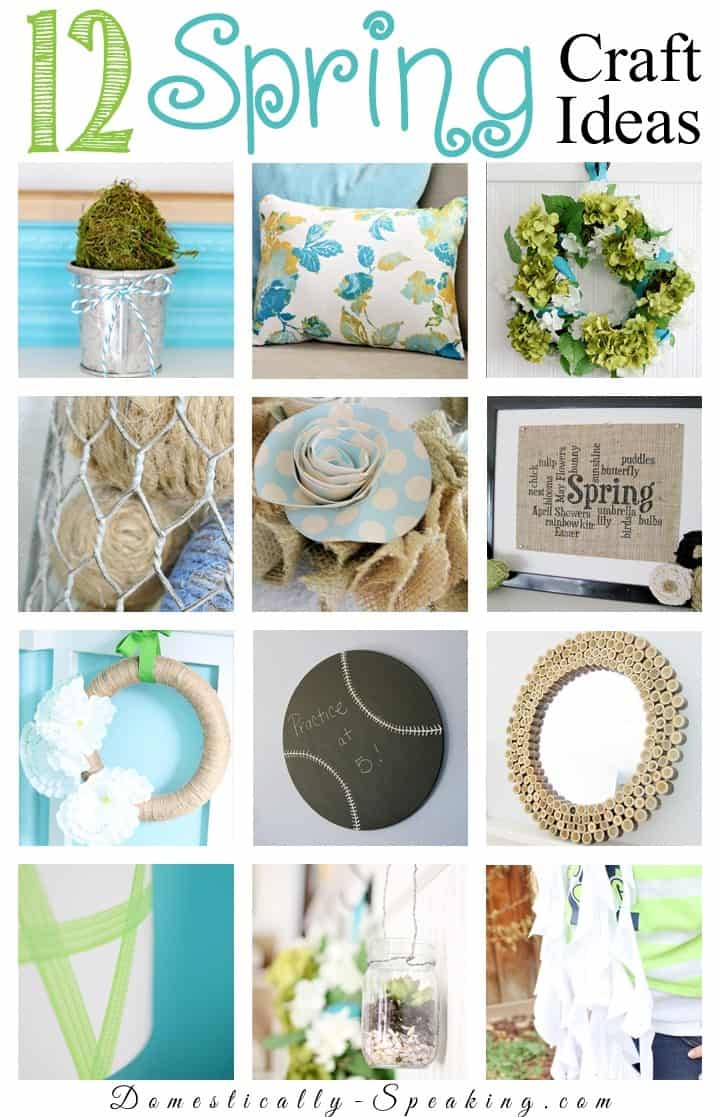 12 Spring Craft Ideas - Domestically Speaking