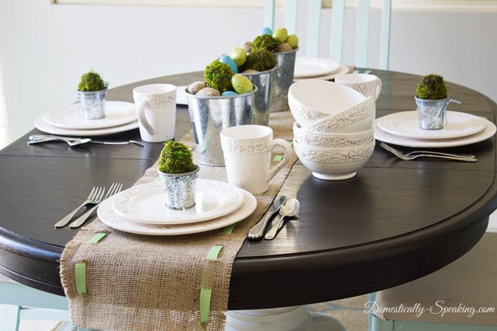 Spring Tablescape and Place Setting 