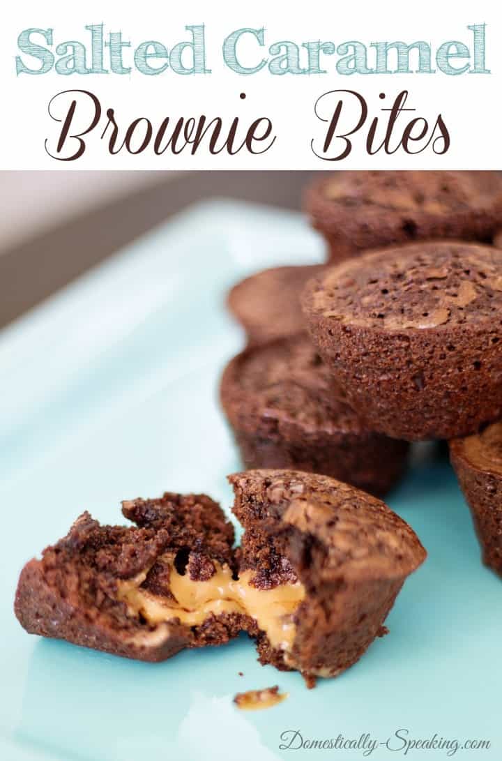 Salted Caramel Brownie Bites Salted Caramel Brownie Bites