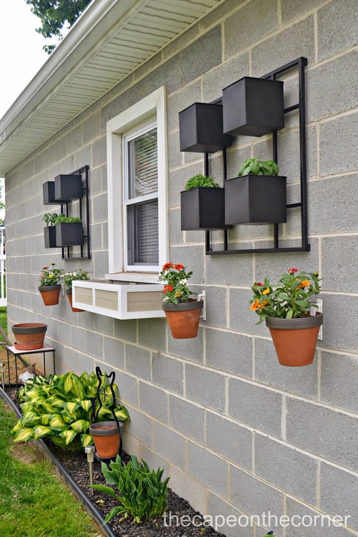 Garage Wall Planters from The Cape on the Corner
