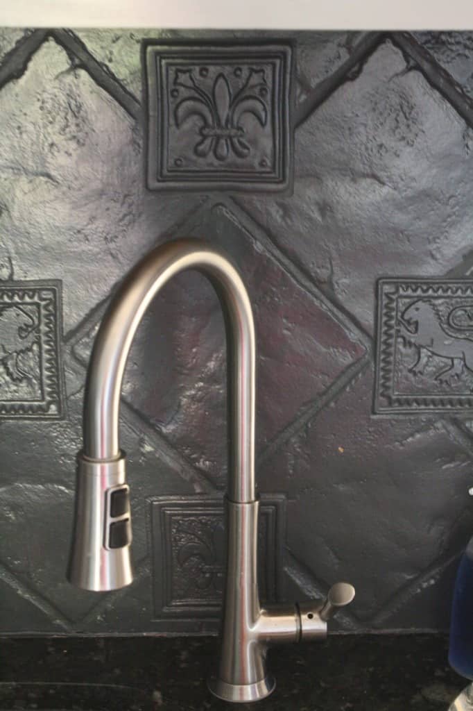 Painted Tile Backsplash from Designer Trapped