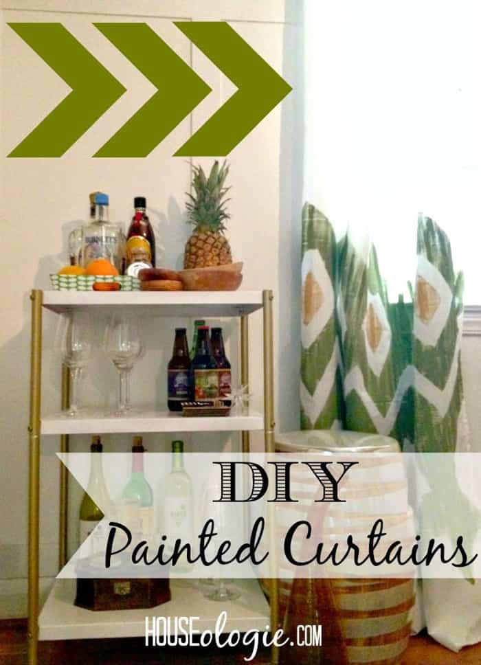 DIY Painted Curtains from HOUSEologie