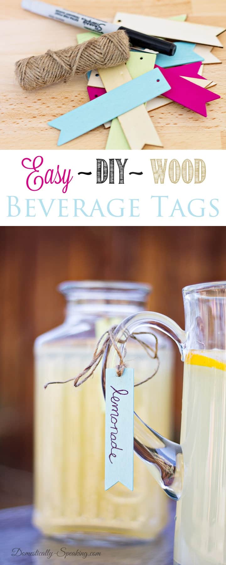 Easy DIY Wood Beverage Tags 