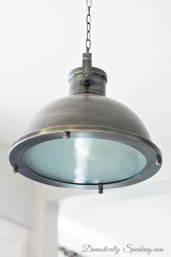 Nautical Kitchen Pendant Light Over The Island Domestically Speaking