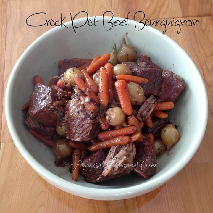 Crock Pot Beef Bourguignon