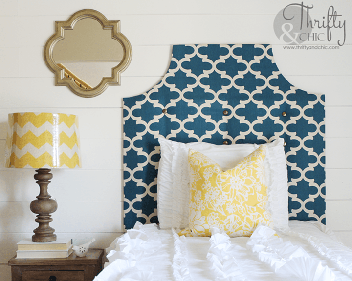 Curved Upholstered Headboard from Thrifty and Chic