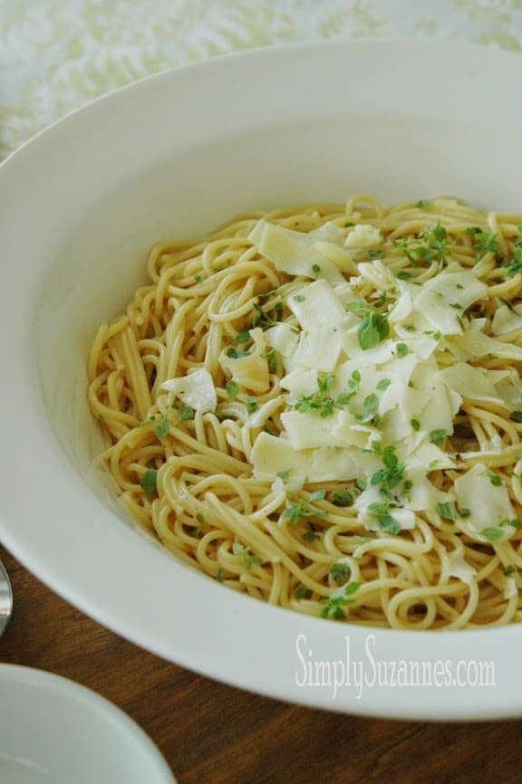 Pecorino romano and black pepper pasta from Simply Suzannes