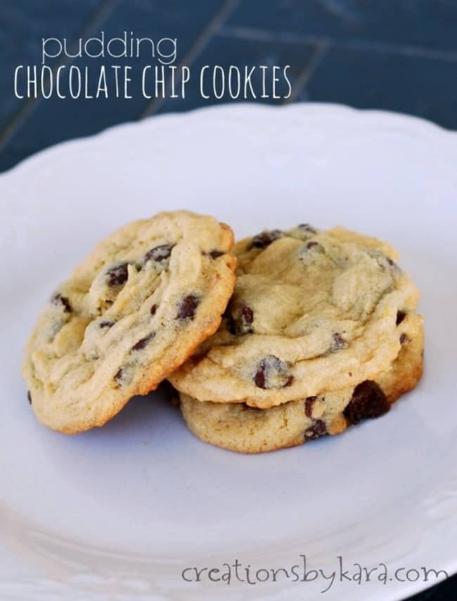 Pudding Chocolate Chip Cookies from Creations by Kara