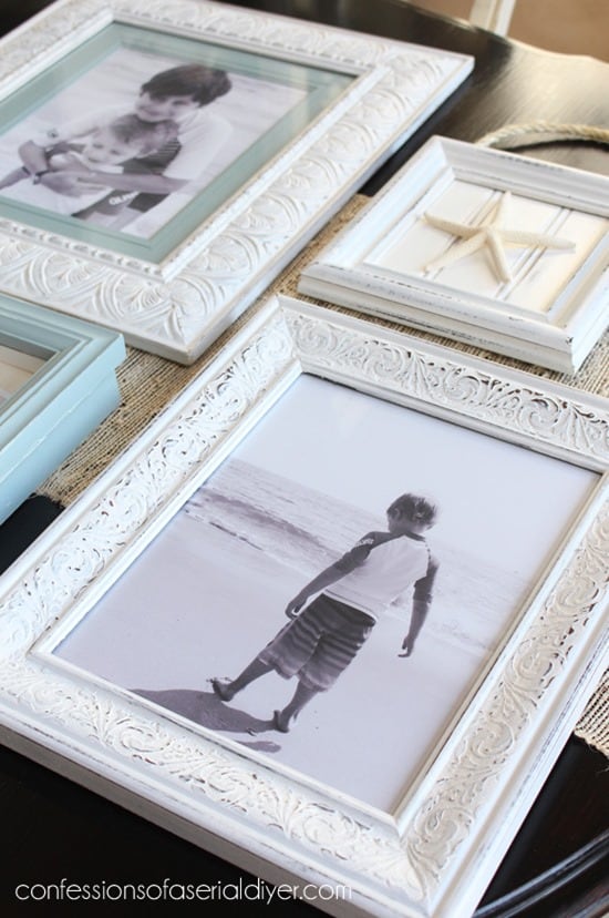 Thrift Store Frame Makeovers from Confessions of a Serial DIYer