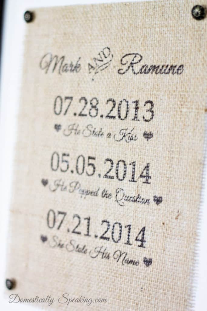 Wedding Burlap