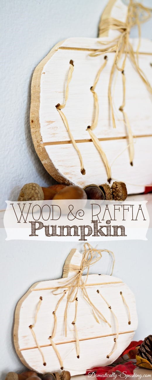 Wood and Raffia Pumpkin... such cute to make for Fall! Wood and Raffia Pumpkin... such cute to make for Fall!