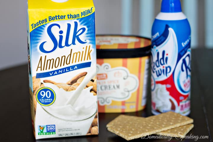 ingredients for pumpkin milkshake