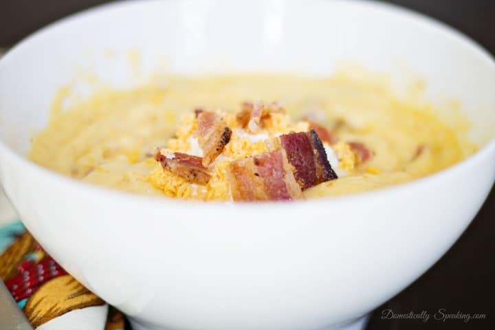 Creamy Potato Cheese Soup - Domestically Speaking