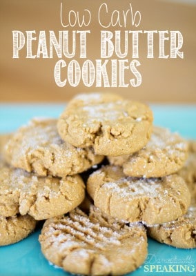 Low Carb Peanut Butter Cookies - Domestically Speaking