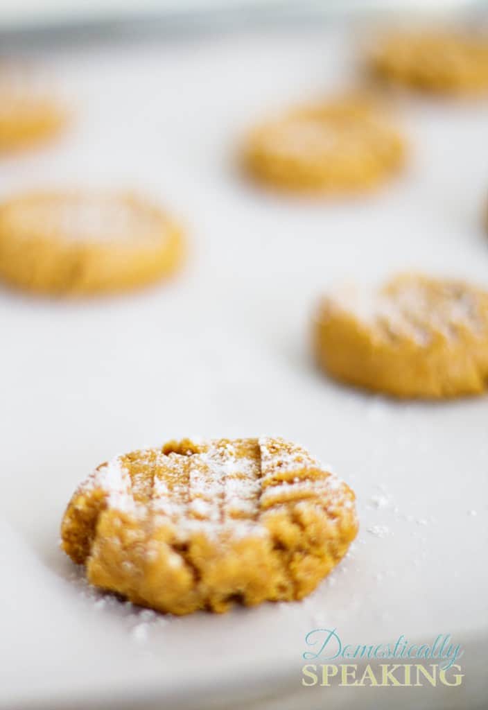 Low Carb Peanut Butter Cookies - Domestically Speaking