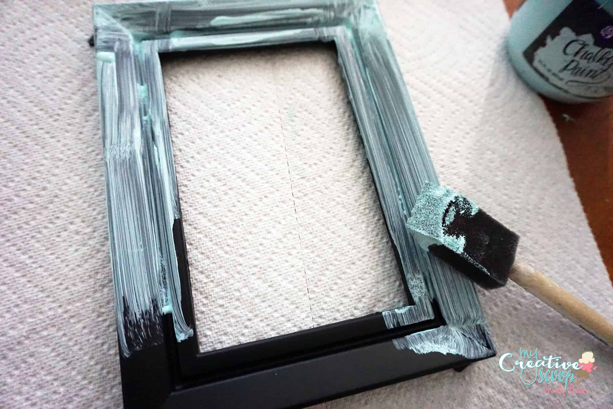 DIY Chalkboard Burlap Frames