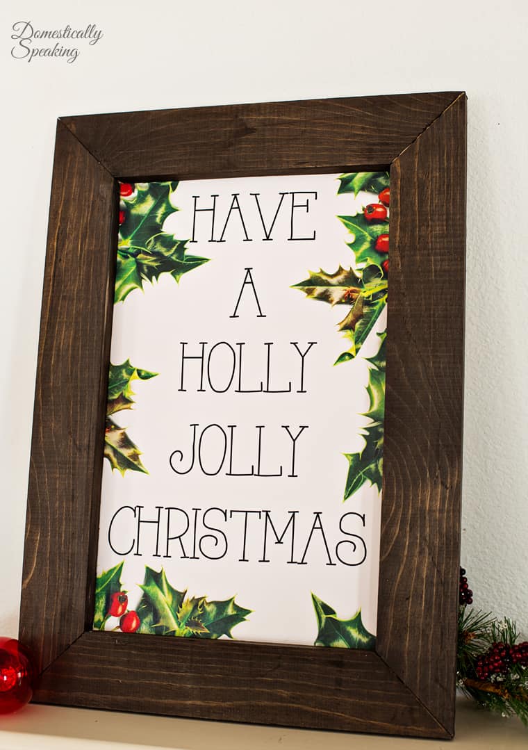 holly jolly christmas printable