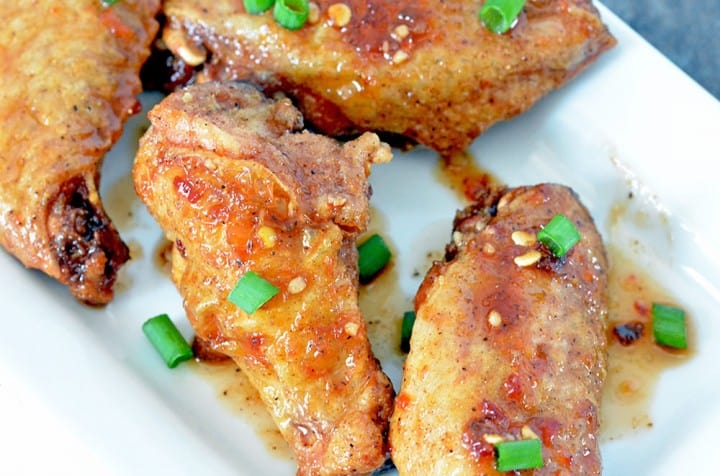 Oven Baked Chicken Wings from Foodie and Wine
