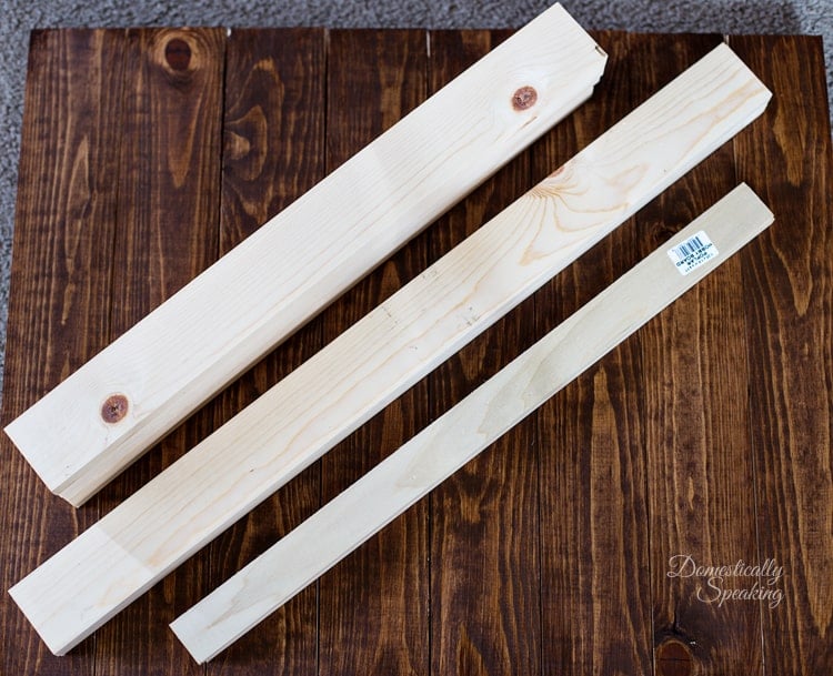 Boards Needed to Build a Nail Polish Storage Shelf