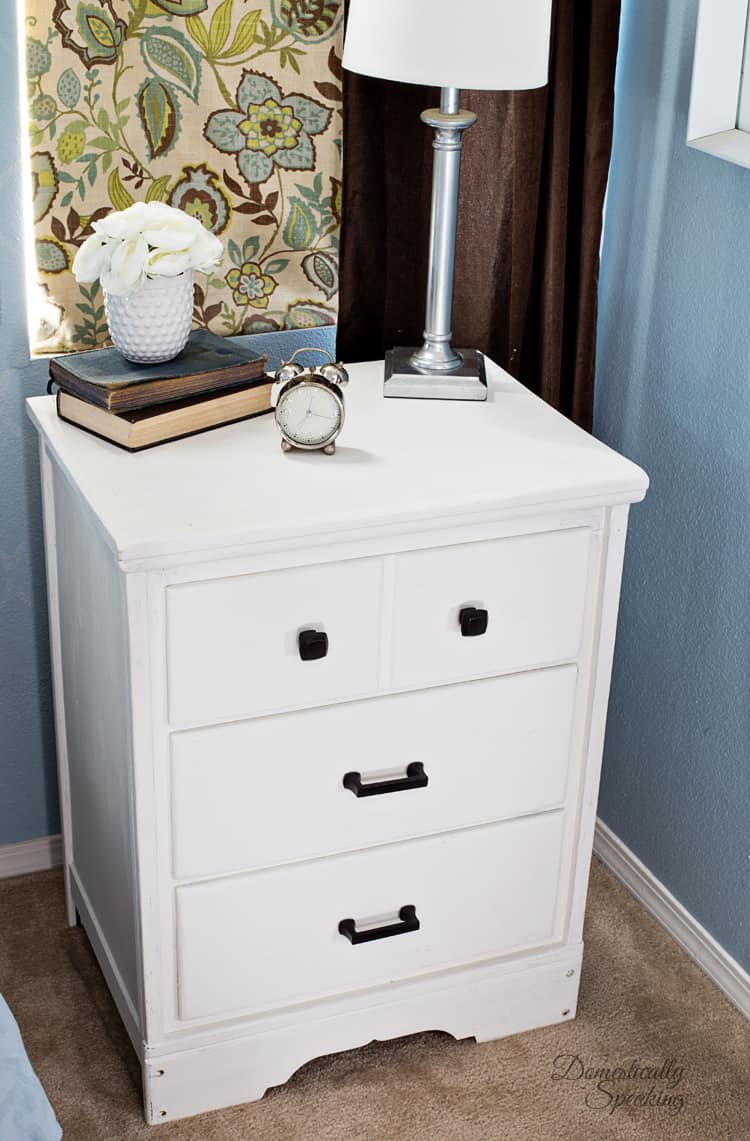 Repurposed Furniture | Desk Turned Nightstand ...