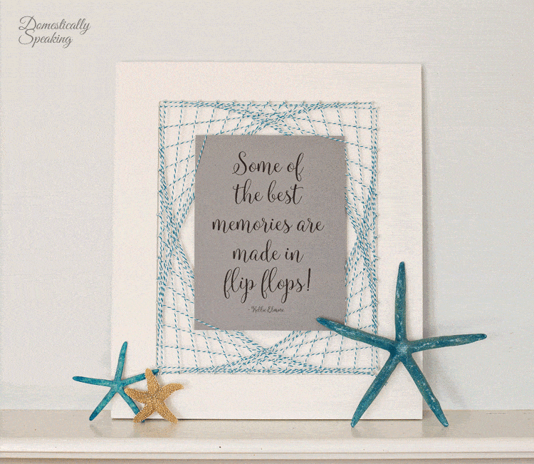 String Art is a great way to display your artwork and printables