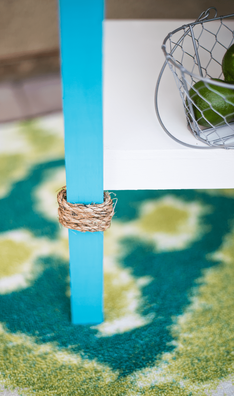 Nautical Rope Detail on a Coastal Beverage Stand you can build