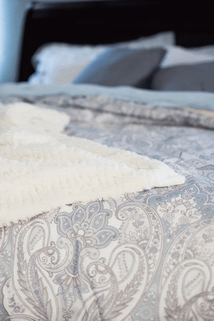 Cozy Bedding is just one way to make your bedroom comfortable