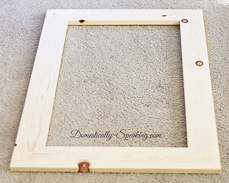 Easy Picture Frame before staining