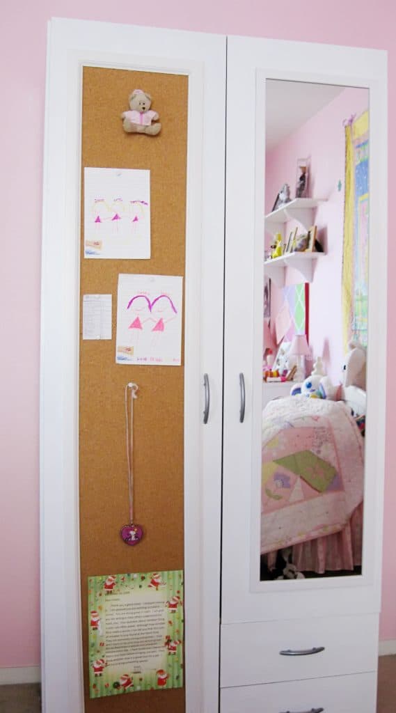 pottery barn inspired spin on a basic IKEA wardrobe