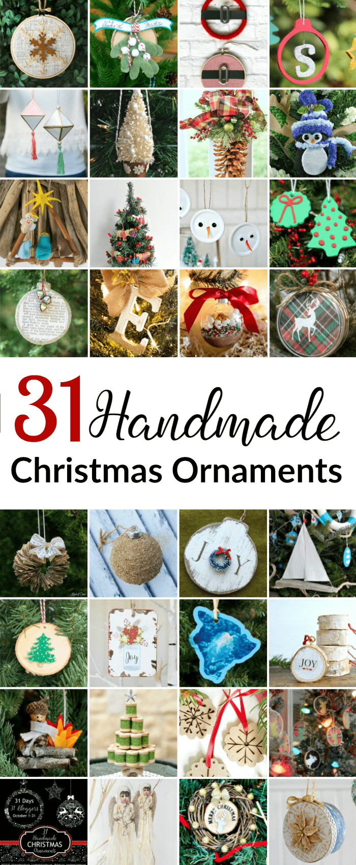 31 Handmade Christmas Ornaments Domestically Speaking 31 Handmade Christmas Ornaments Domestically Speaking