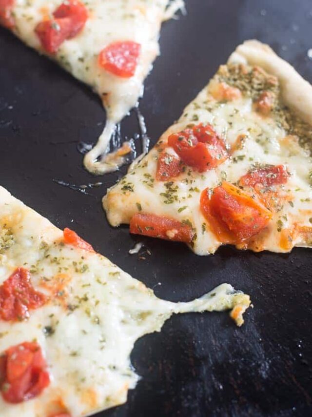 Homemade Pesto Pizza Domestically Speaking