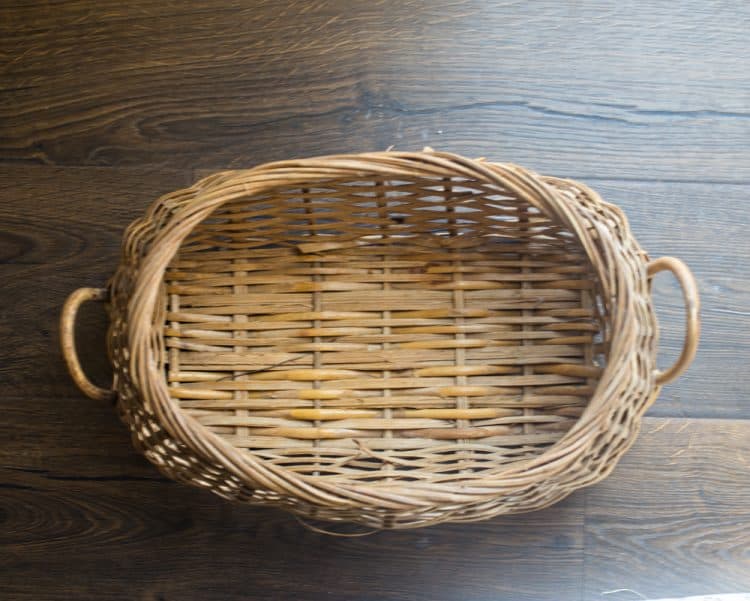 Before of Spring Thrift Store Basket