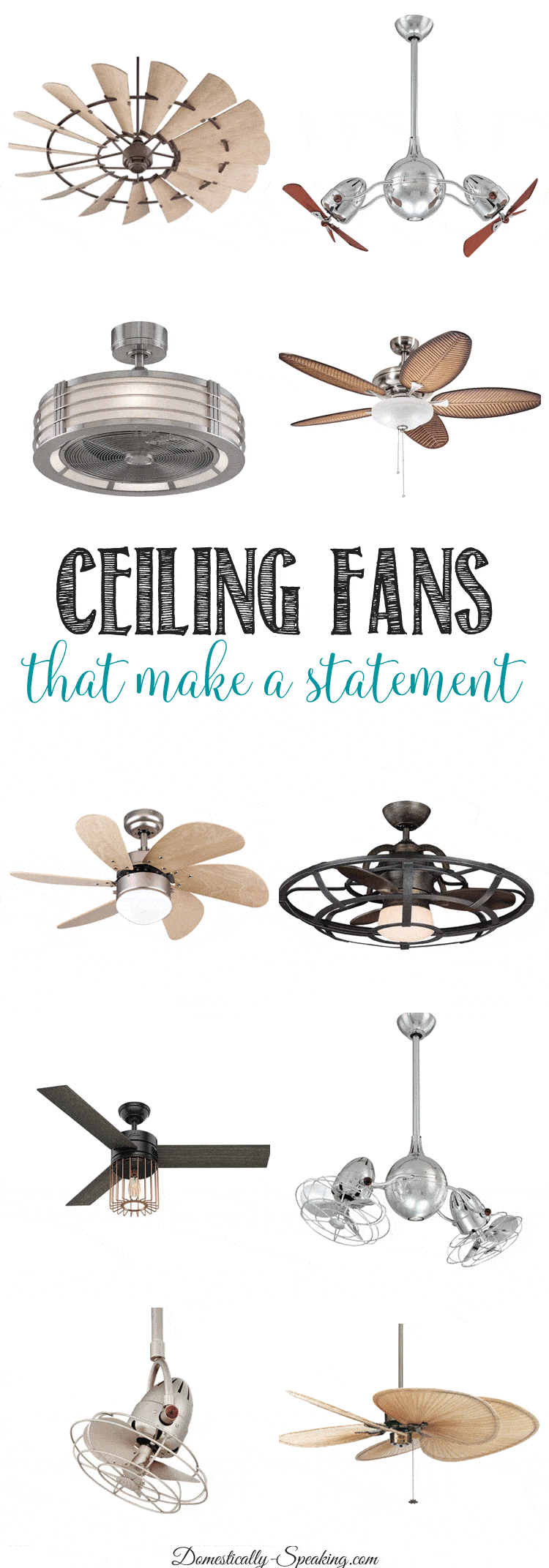 Stylish Ceiling Fans That Will Make A Statement Domestically
