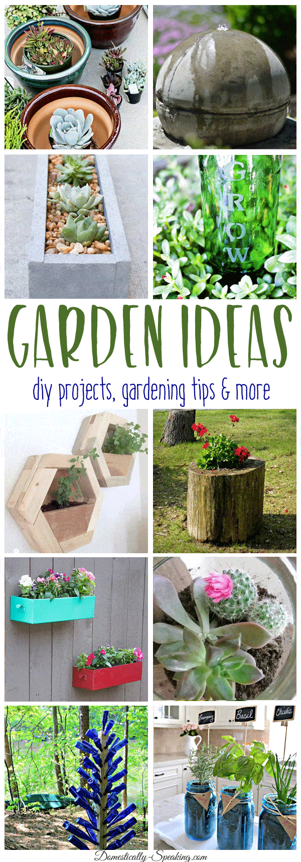 Garden Ideas | DIY Planters and Containers | Herbs | Fountains and More