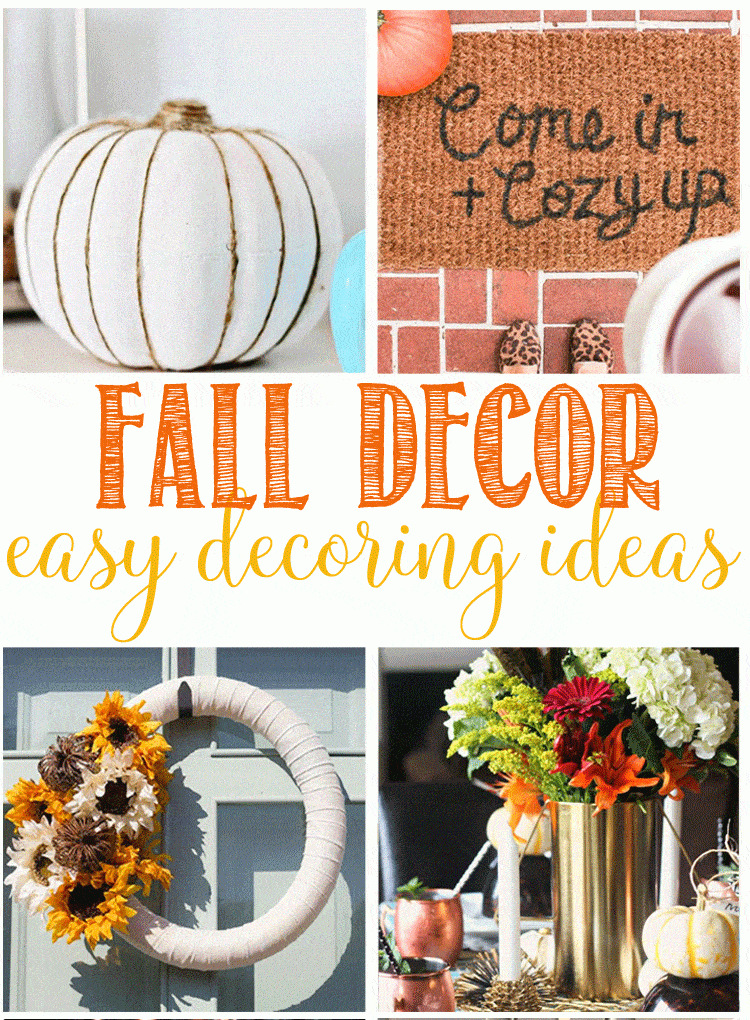 Fall Decor Easy Decorating Ideas - Domestically Speaking