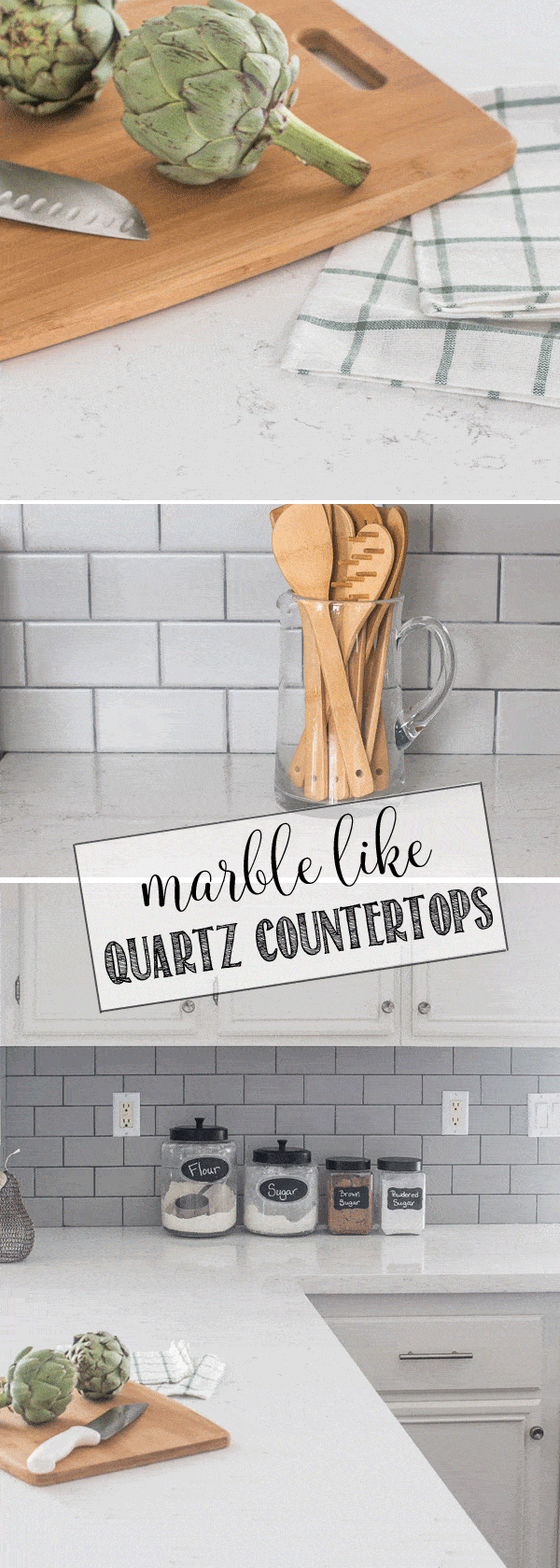 Our Beautiful Marble Like Quartz Countertops Domestically Speaking Marble Like Quartz Countertop Get The Look Of Carrara Without Upkeep