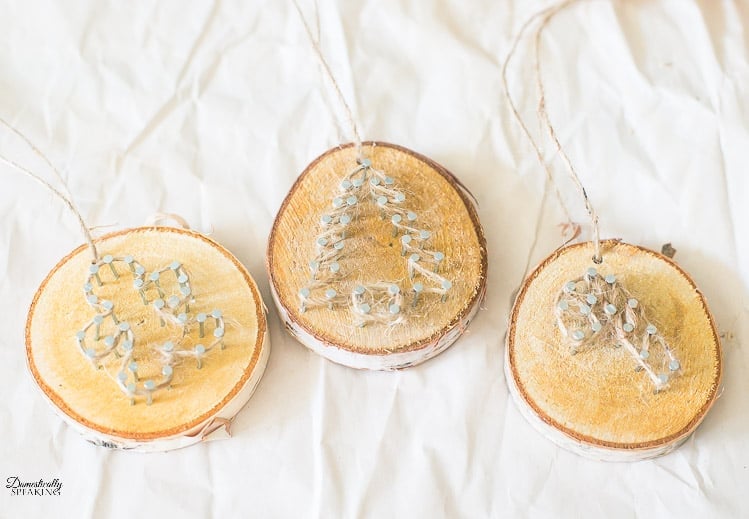 Rustic Twine and Wood Slice Christmas Ornament Rustic Twine and Wood Slice Christmas Ornament