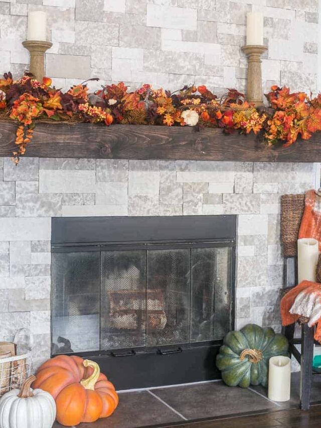 Build Your Own Rustic Mantel Domestically Speaking